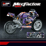 DECOOL 33004 Purple Flame Giant Wheel Motorcyle - Your World of Building Blocks