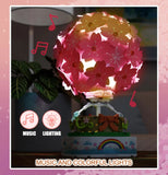 Sembo 601150 Sakura Hot Air Balloon Rotating Music Box with Lights