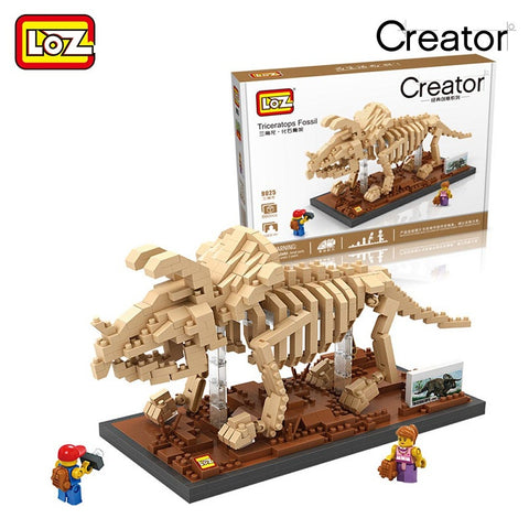 LOZ 9025 Triceratops Fossil - Your World of Building Blocks