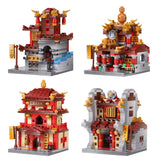 XINGBAO XB-01101 he China Inn Jewelry Shop Blacksmith Shop Drugstore Set 4 in 1 - Your World of Building Blocks