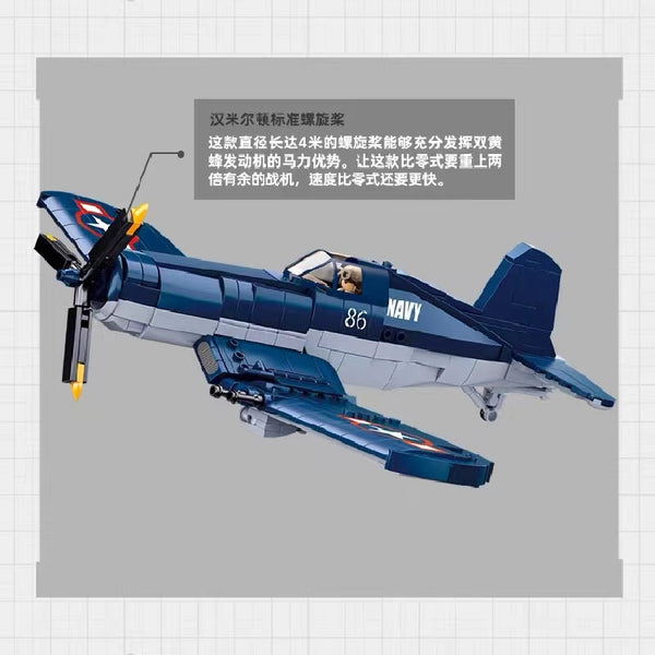 SLUBAN M38-B1108 World War II Pacific Storm: A6M Zero Fighter – Your World  of Building Blocks