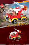 Qman 12011 Fire Rescue Mini Set 4 in 1