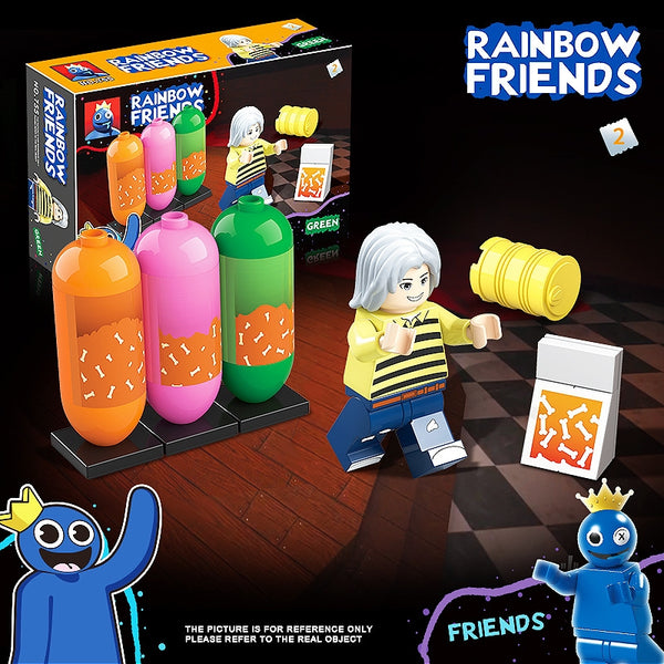 Rainbow Friends Set of 8 People From Roblox Custom Building 