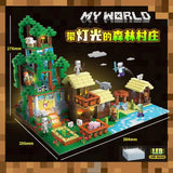 Quan Guan 734 My World Forest Village With Lights
