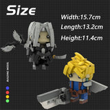 MOC C7781 Final Fantasy Cloud And Sephiroth Square Head