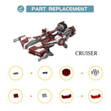 MOC 44378 Midi Jedi Defender-Class Cruiser