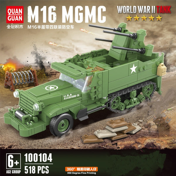 Quan Guan 100104 American M16 Half-Track MGMC