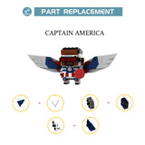 MOC 90817 Captain America (Sam Wilson) BrickHeadz